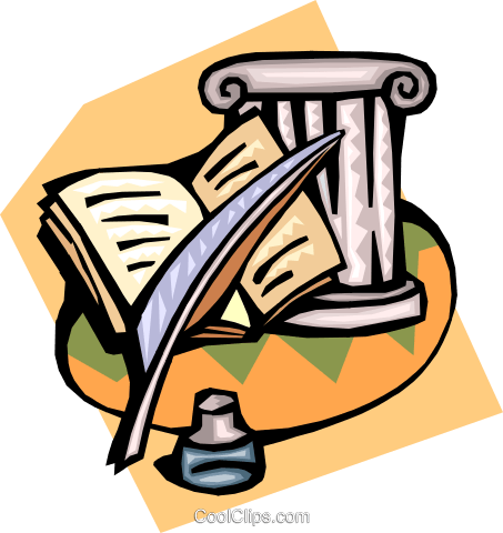 Greek Intellectualism Royalty Free Vector Clip Art - English Department (453x480)