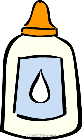 White Glue Royalty Free Vector Clip Art Illustration - Cut And Paste (282x480)