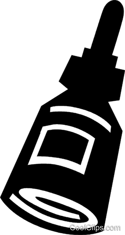 Glue Royalty Free Vector Clip Art Illustration - Emblem (256x480)