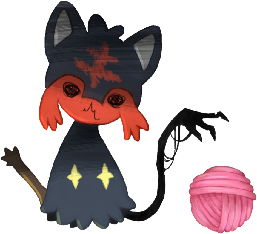 Clip Art Download Disguises As Litten By Airilove On - Mimikyu Pokemon Without Disguise (995x802)
