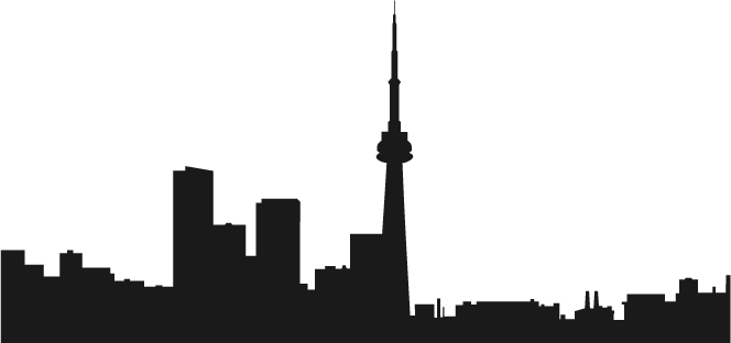 City Skyline Silhouette - Tower (664x312)