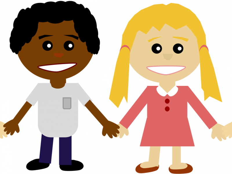 Download Clip Art People - Friends Holding Hands Cartoon (800x600)