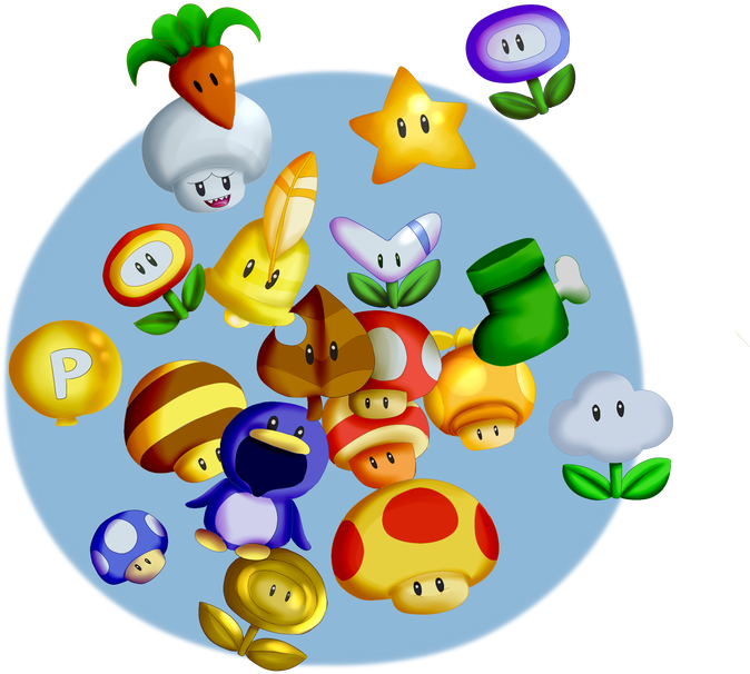 Power Ups By Ludwigvonkoopalover - Cartoon (1032x774)