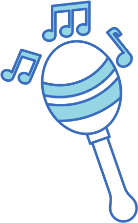 Maracas With Note Icons By Canva - Maracas With Note Icons By Canva (550x550)