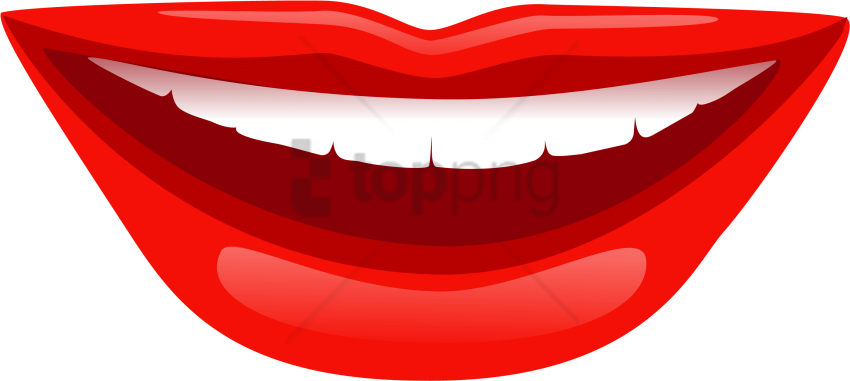 Free Png Smile Lips Png Image With Transparent Background - Transparent Smiley Lips Clipart (850x381)