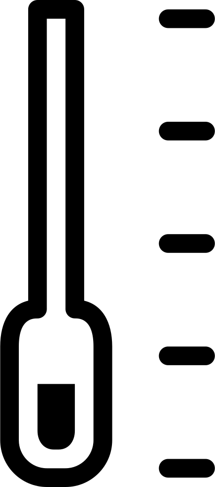 Thermometer Or Barometer Weather Measuring Tool Comments - Barometer Icon (434x980)