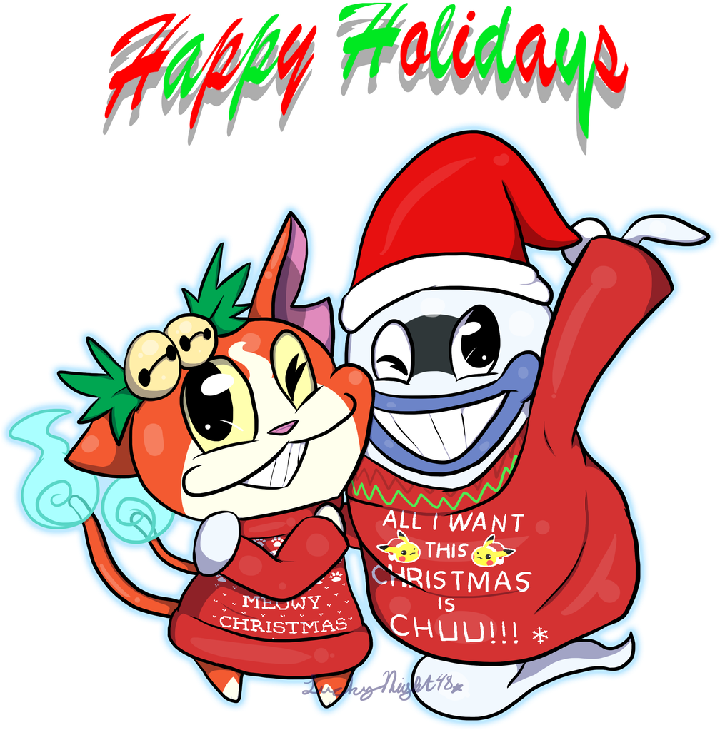 Ugly Sweaters Time By Luckynight48 Ugly Sweaters Time - Cartoon (1024x1252)