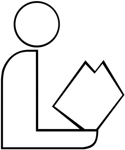 Library Clipart Symbol - Line Art (700x700)