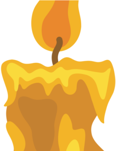 Melting Candle Clipart Flame Clip Art - Fire Candle Cartoon Png (640x480)
