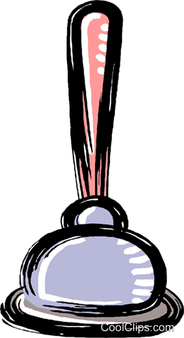 Plunger Royalty Free Vector Clip Art Illustration - Cartoon (261x480)