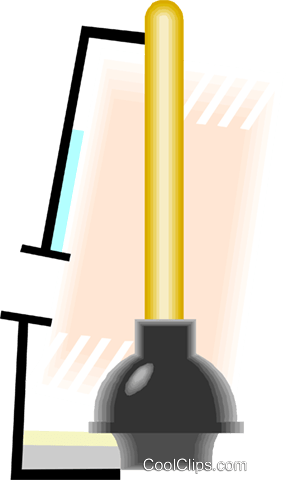 Plunger Royalty Free Vector Clip Art Illustration - Plunger Royalty Free Vector Clip Art Illustration (286x480)
