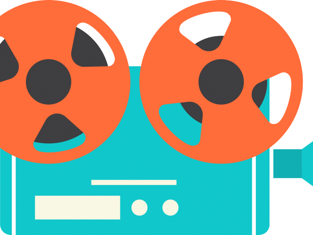 Video Camera Clipart Film Showing - Video Camera Clipart Png (640x480)