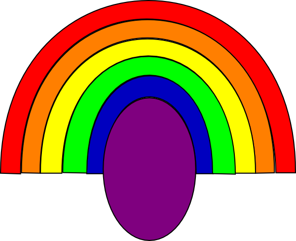 Rainbow Svg Clip Arts 600 X 488 Px - Rainbow Svg Clip Arts 600 X 488 Px (600x488)