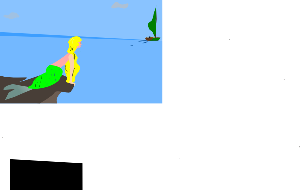 This Free Clip Arts Design Of Mermaid Girl - This Free Clip Arts Design Of Mermaid Girl (600x381)