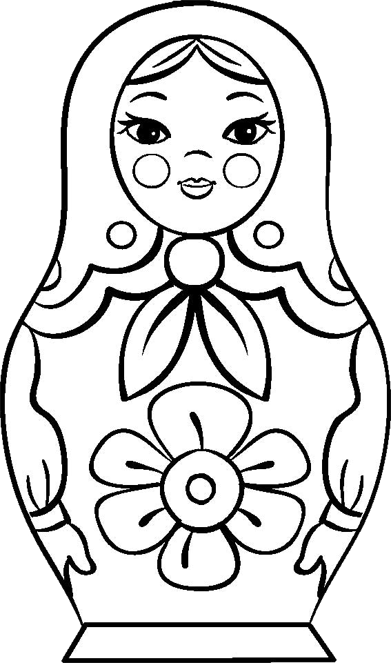 Matryoshka Doll Png - Рисунки Матрешки (567x961)