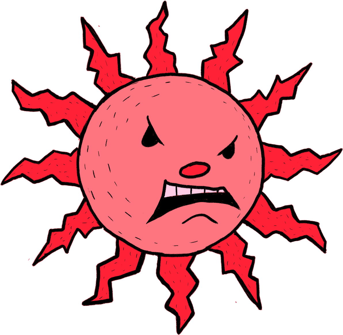 Sun Character Design - Illustration (1280x1280)