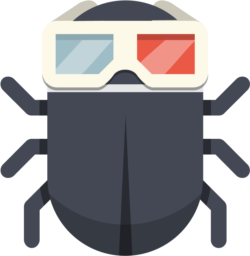 A Bug Wearing 3d Glasses - A Bug Wearing 3d Glasses (960x960)