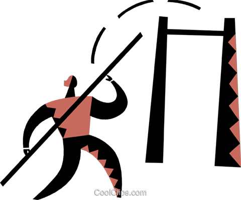 Pole Vaulter Royalty Free Vector Clip Art Illustration - Pole Vaulter Royalty Free Vector Clip Art Illustration (480x400)