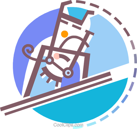 Man Pole Vaulting Royalty Free Vector Clip Art Illustration - Circle (480x454)