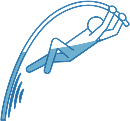 Pictogram Man Practice Pole Vault Sport - Pictogram Man Practice Pole Vault Sport (550x550)