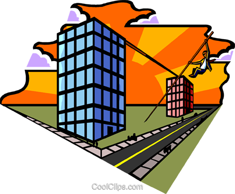 Metaphor Man Pole Vaulting Buildings Royalty Free Vector - Metaphor Man Pole Vaulting Buildings Royalty Free Vector (480x396)