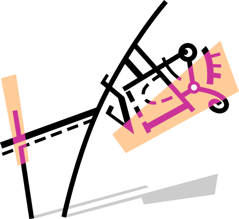 Vector Illustration Of Track And Field Athletic Sport - Vector Illustration Of Track And Field Athletic Sport (766x700)