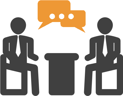 1st Meeting - Two People Meeting Png (512x512)