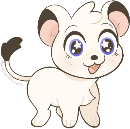 Kimba The White Lion On Tumblr - Cartoon (500x488)