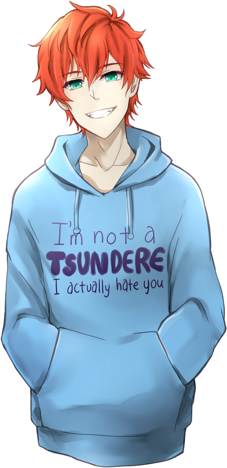 Banner Royalty Free Download Hahahahhahhahha Things - I M Not A Tsundere I Actually Hate You Hoodie (1280x1810)