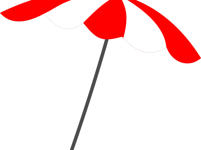 Umbrella Clipart Simple - Beach Umbrella Vector Png (640x480)