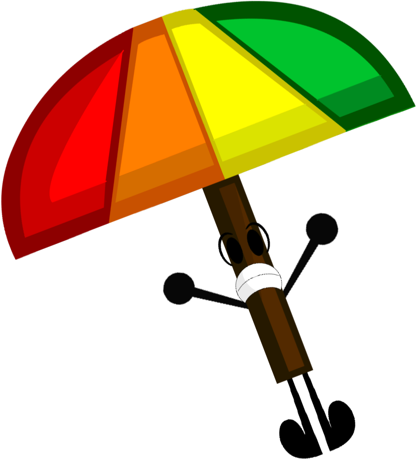 Clipart Umbrella Red Object - Umbrella Bfdi (858x942)
