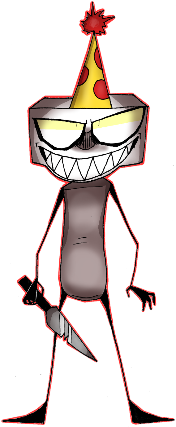 Who Ate The Last Slice Of Pizza By The Ink Demon - Cartoon (577x1384)