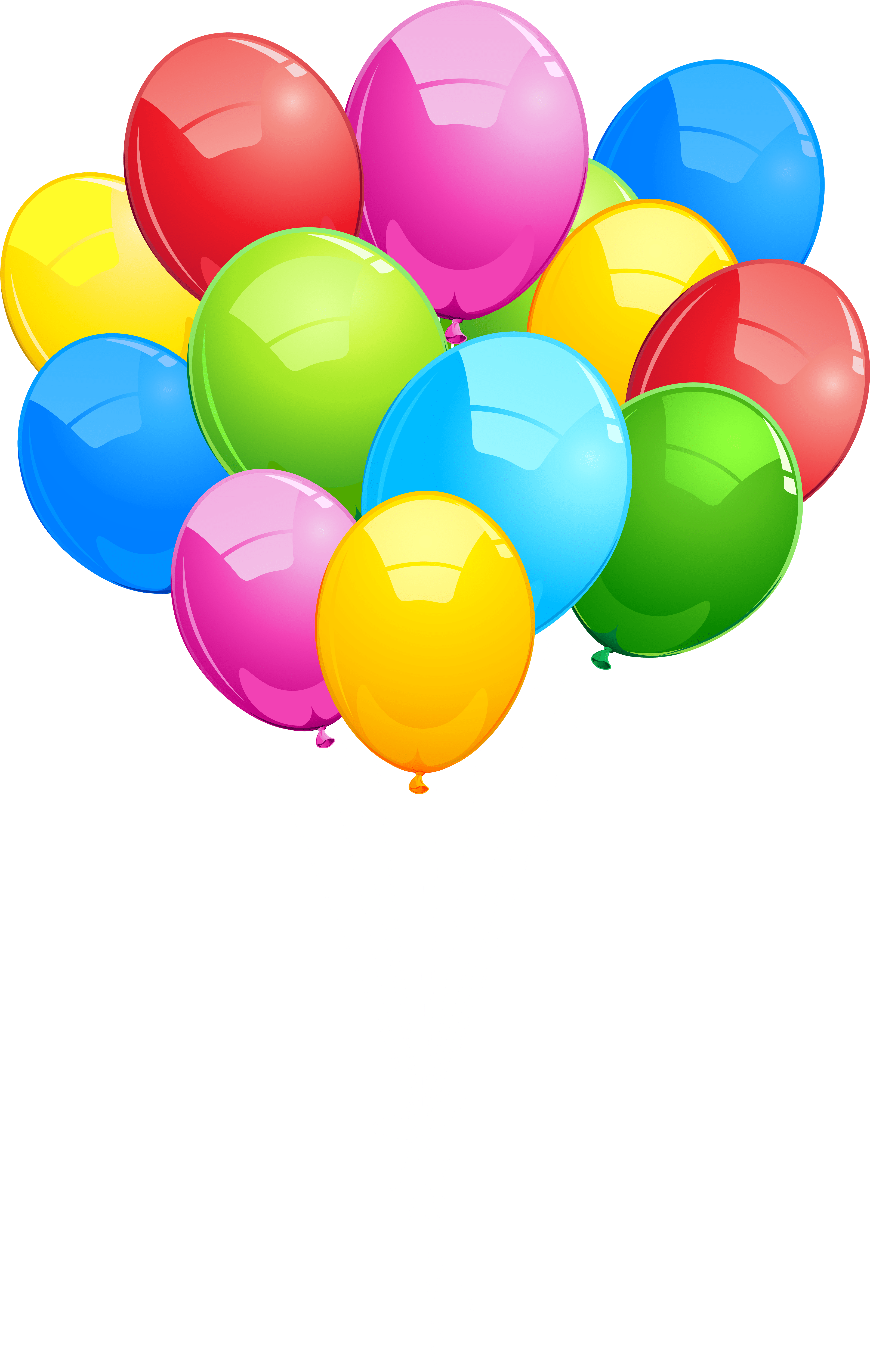 Bunch Of Balloons Clip Art Free - Bunch Of Balloons Clip Art Free (5070x8000)