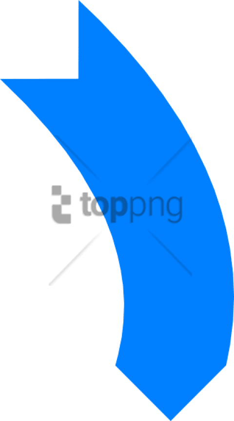 Free Png Download Blue Curved Arrow Vector Png Images - Blue Curved Arrow Vector (480x862)