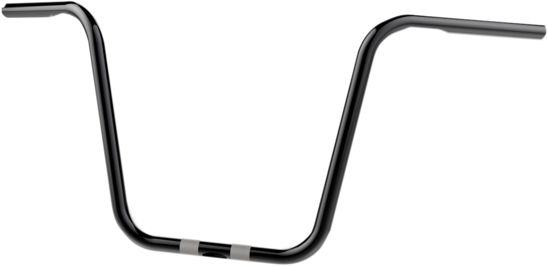 Gloss Black 14" Bobber Ape Hanger 1" Handlebars - Bicycle Frame (1105x538)