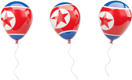 Illustration Of Flag Of North Korea - Balloon (537x327)