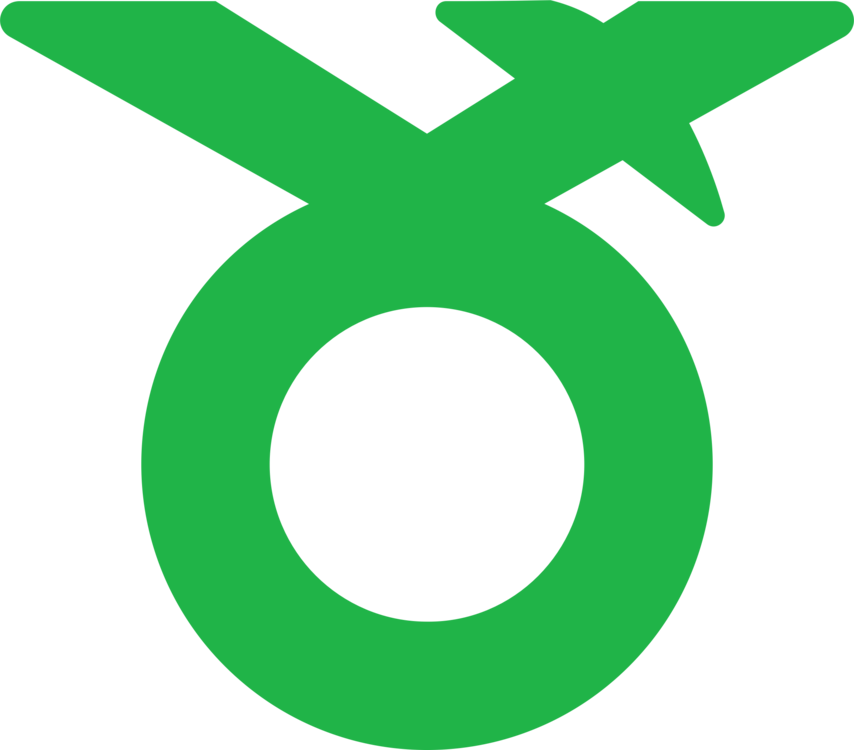 Green Akita Chapter Minase Others Leaf Logo - Circle (854x750)