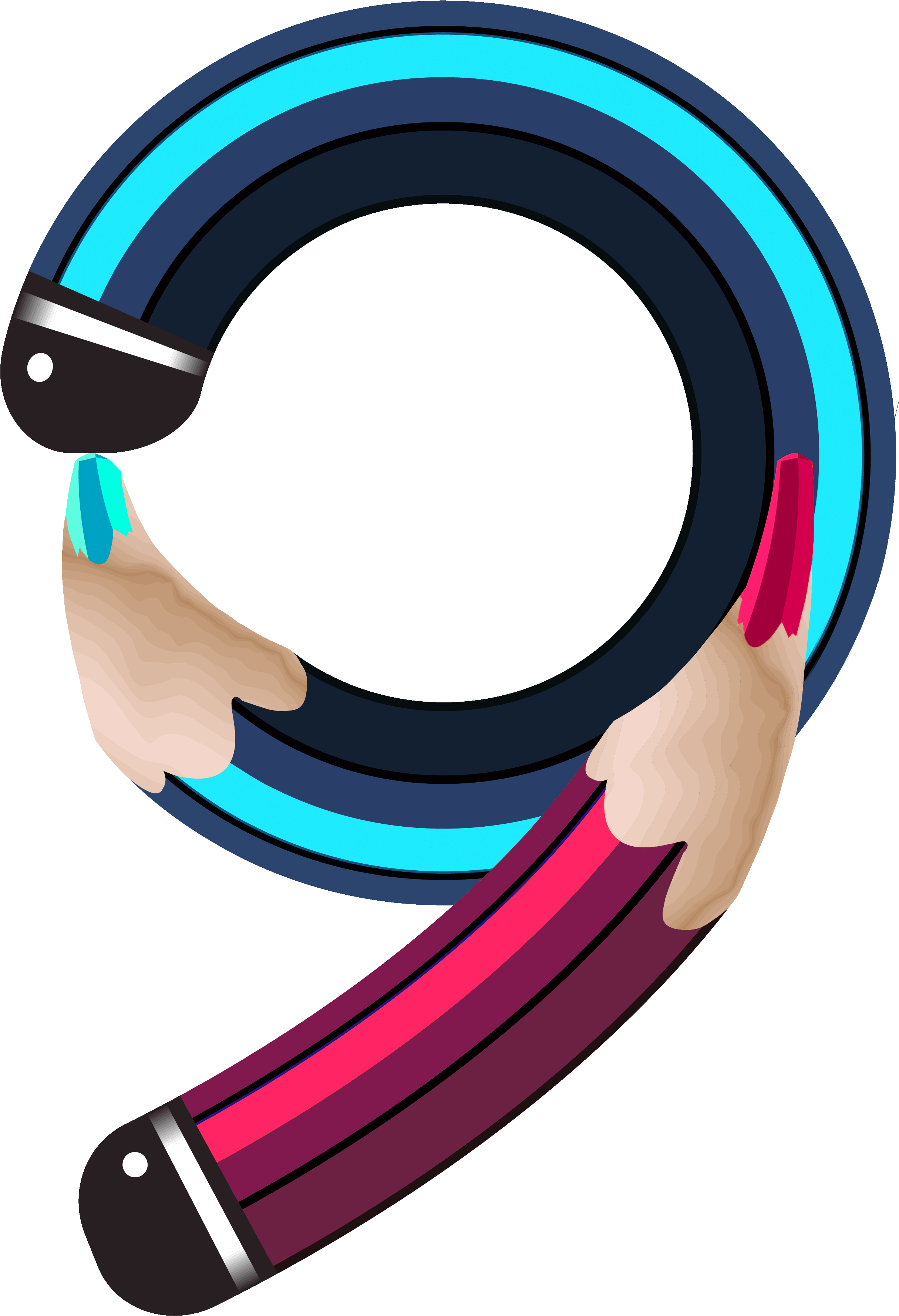 Pencil Number Nine Png Clipart Image - Halloween Party (2691x3927)