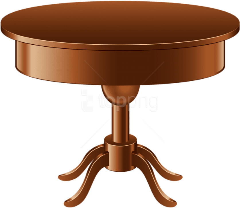 Free Png Download Oval Table Transparent Clipart Png - Table Clipart Transparent Background (850x736)