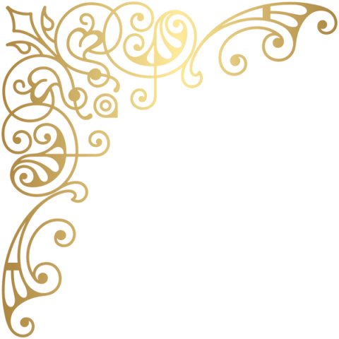 Download Decorative Clipart Png Transparent Background - Gold Corner Border Designs (480x480)