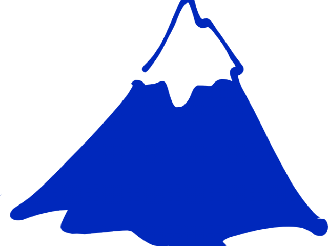 Peak Clipart Green Mountain - Top Mountain Clipart Black And White (640x480)