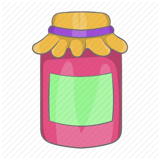 Jellies Clipart Homemade Jam - Cartoon Jar (512x512)