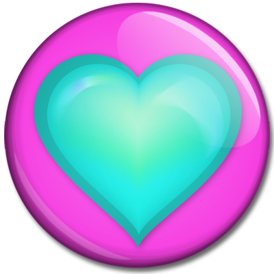 Images For Pink Hearts With Transparent Background - Pink Green And Purple Hearts (400x400)