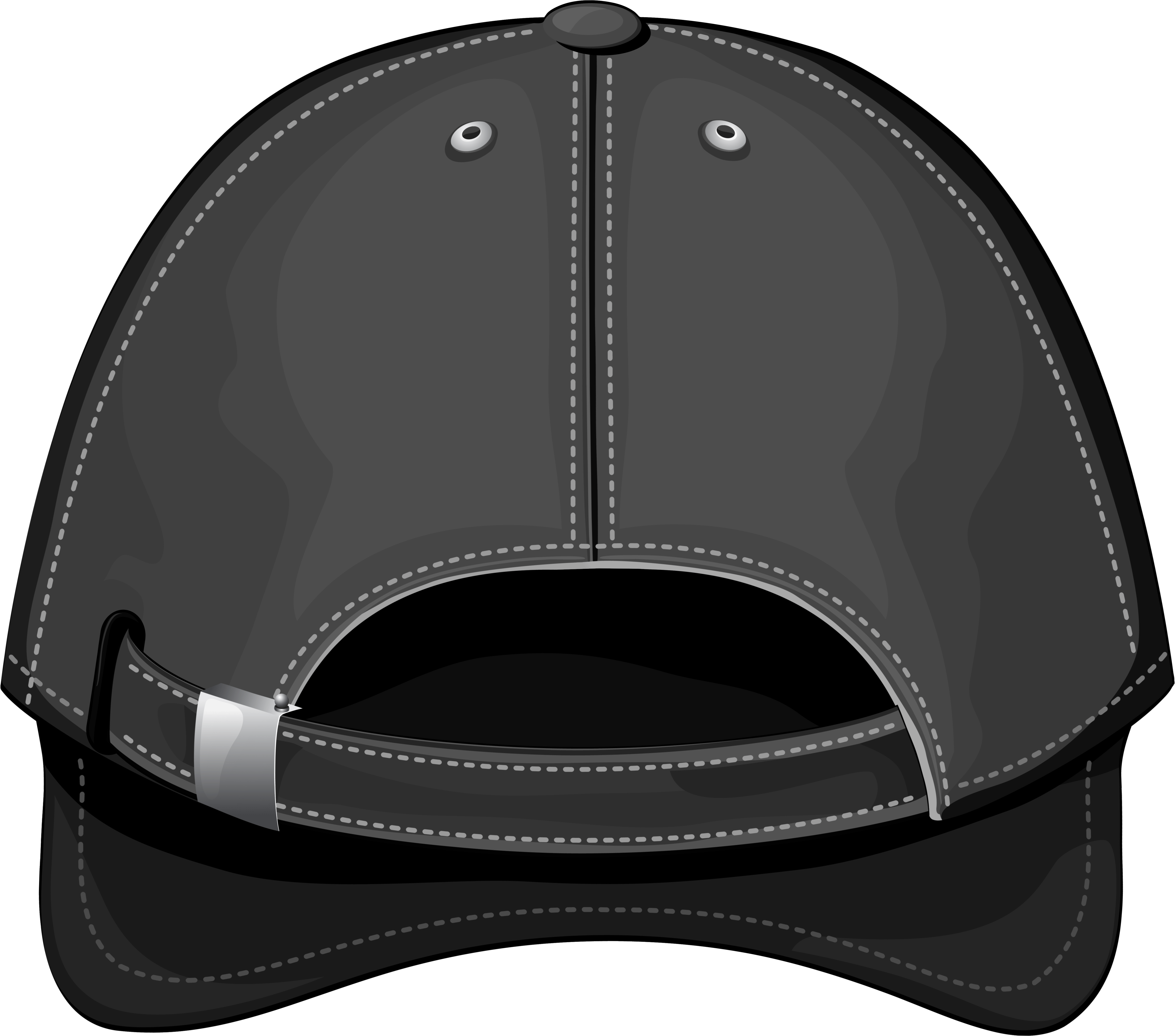 Black Baseball Cap Clip Art - Baseball Cap (6408x5471)