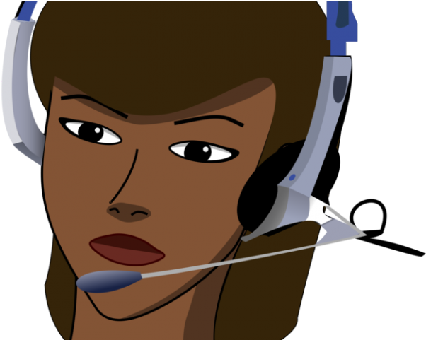 Headphones Clipart Learning Center - Caricature Call Center Agents Png (640x480)
