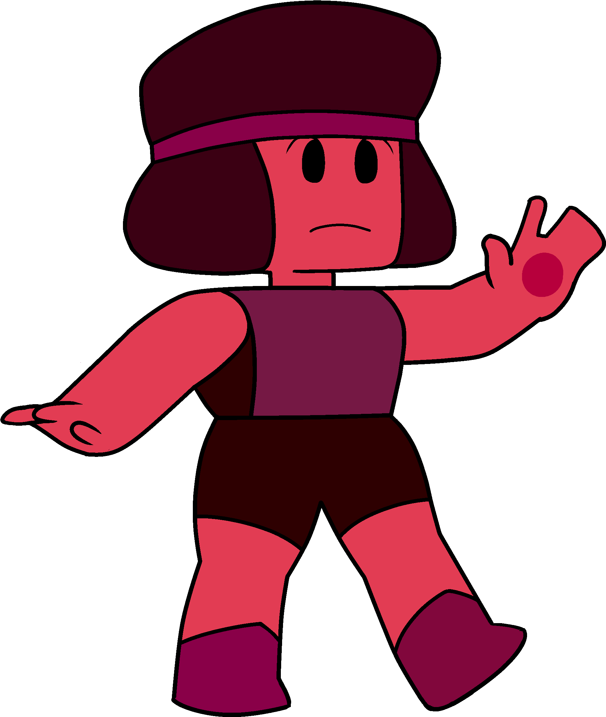 Ruby Clipart Far - Steven Universe Rubies Fusion (2000x2469)