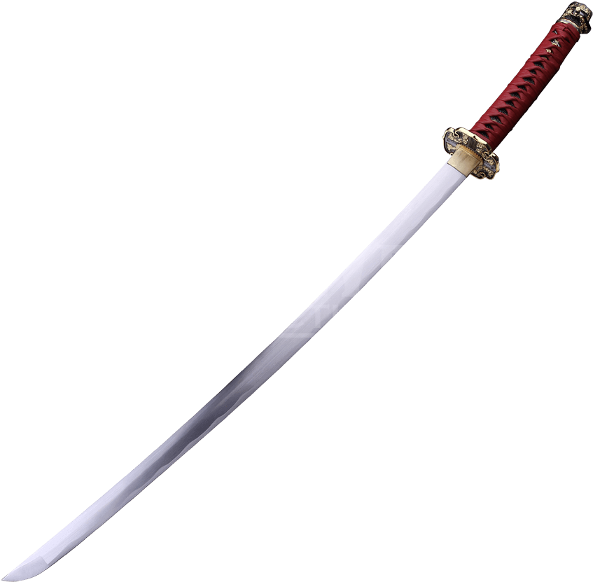 Clipart Sword Katana - Katana With Blue Blade (850x850)