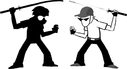 For Example, Beta Bro's “unbreakable Katana” Actually - Bro Strider With Sword (500x274)