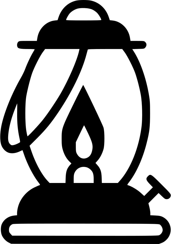 Lamp Clipart Gas Lamp - Oil Lamp Icon Transparent (688x980)