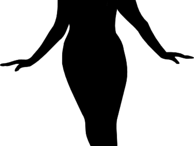 Shaow Clipart Shadow Woman - Curvy Woman Silhouette (640x480)